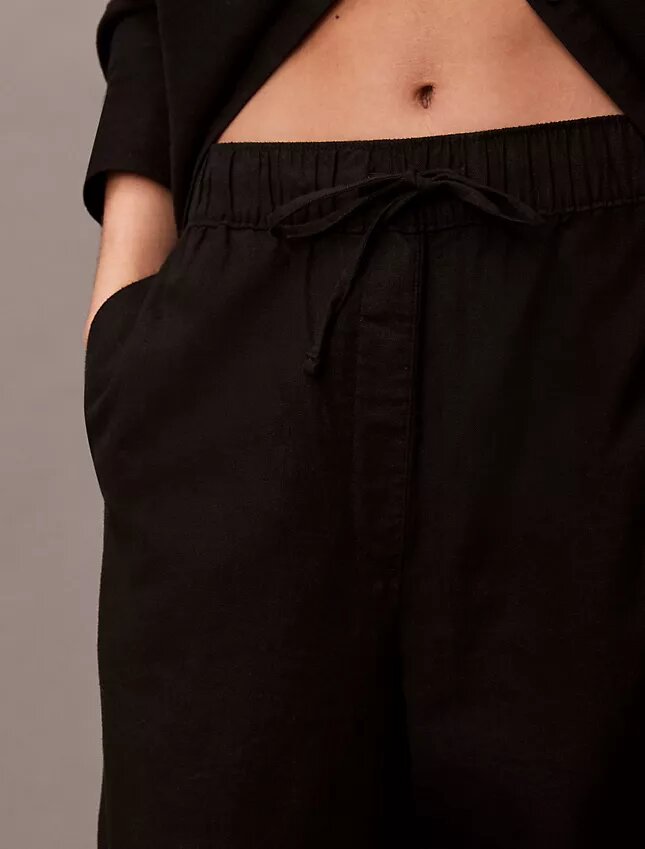 Pantalones de lino y algodón sin cremallera Pantalones de lino y algodón sin cremallera