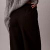 Pantalones de lino y algodón sin cremallera Pantalones de lino y algodón sin cremallera