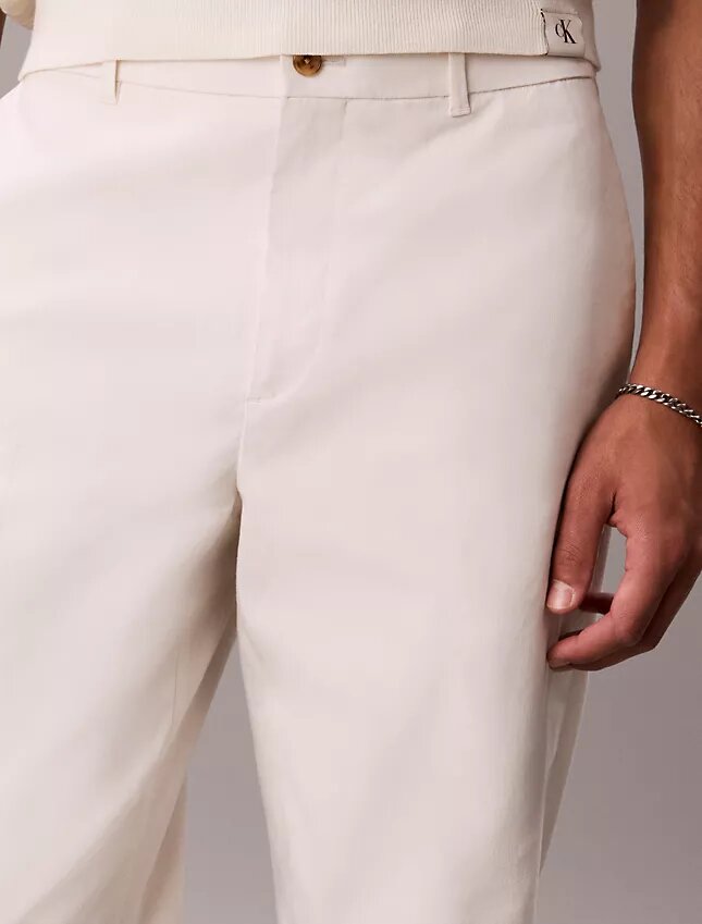 Pantalones de mezcla de lino Pantalones de mezcla de lino