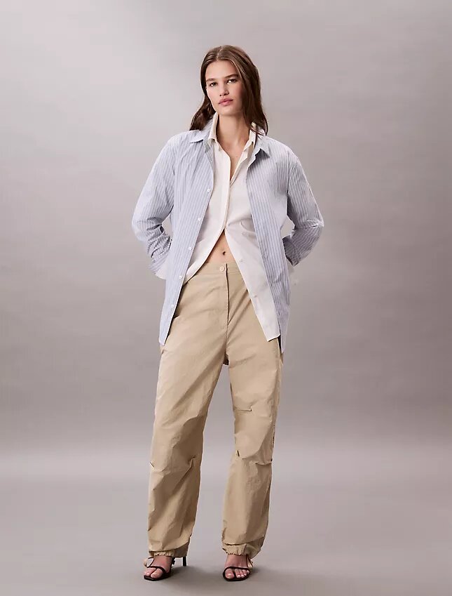 Pantalones de paracaídas de nailon arrugado Pantalones de paracaídas de nailon arrugado