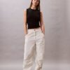 Pantalones de paracaídas de nailon arrugado