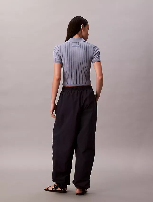 Pantalones de paracaídas de nailon arrugado Pantalones de paracaídas de nailon arrugado