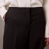 Pantalones de pierna ancha de crepé Pantalones de pierna ancha de crepé
