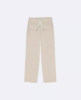Pantalones de sarga de pierna ancha para niñas