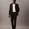 Pantalones de traje de corte ajustado Pantalones de traje de corte ajustado