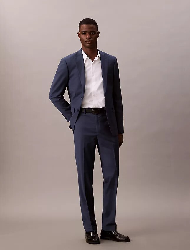 Pantalones de traje de corte ajustado Pantalones de traje de corte ajustado