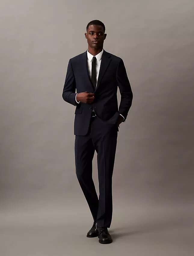 Pantalones de traje de corte ajustado Pantalones de traje de corte ajustado