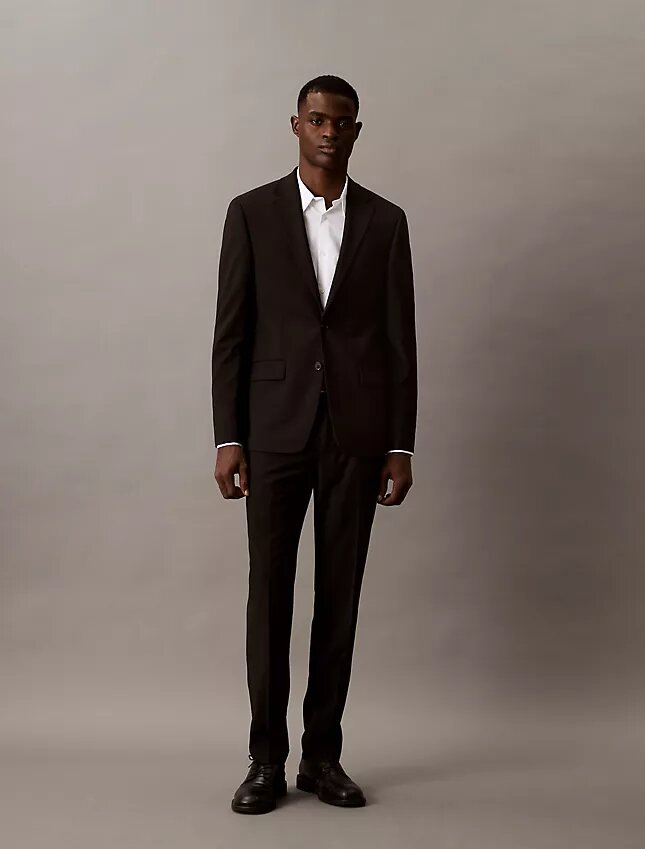 Pantalones de traje de corte ajustado Pantalones de traje de corte ajustado