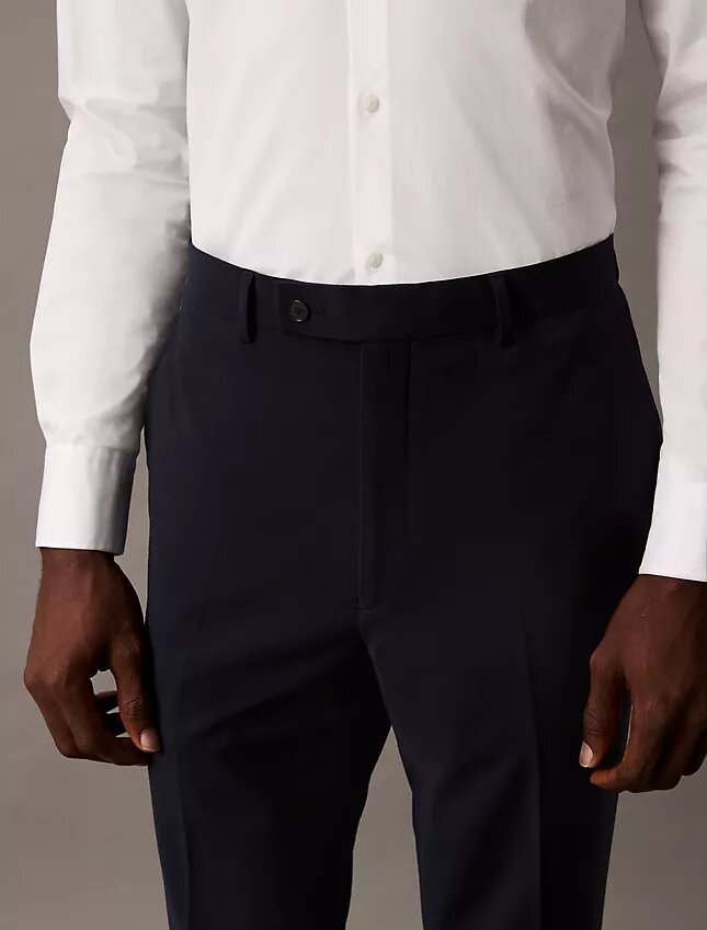 Pantalones de traje de corte ajustado Pantalones de traje de corte ajustado