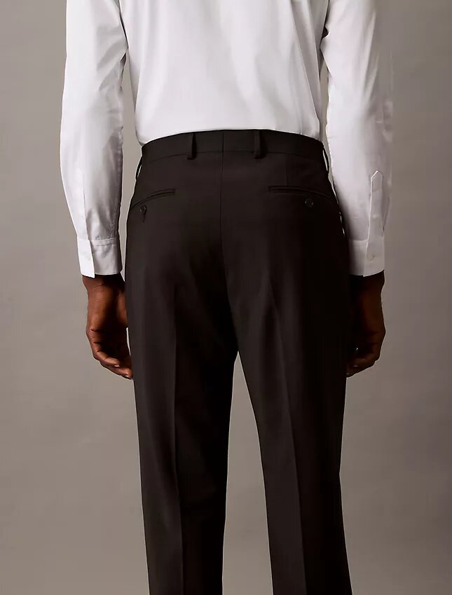 Pantalones de traje de corte ajustado Pantalones de traje de corte ajustado