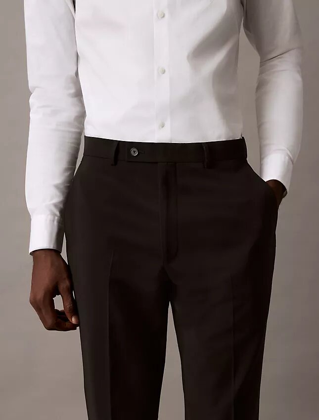 Pantalones de traje de corte ajustado Pantalones de traje de corte ajustado