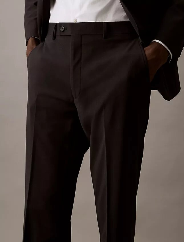 Pantalones de traje de corte ajustado Pantalones de traje de corte ajustado