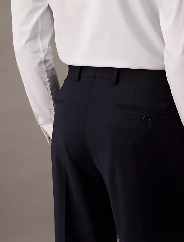 Pantalones de traje de corte ajustado Pantalones de traje de corte ajustado