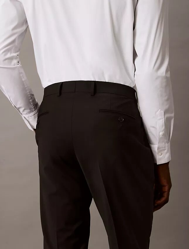 Pantalones de traje de corte ajustado Pantalones de traje de corte ajustado