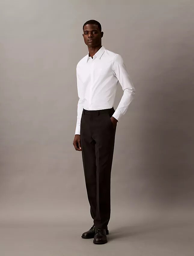 Pantalones de traje de corte ajustado Pantalones de traje de corte ajustado