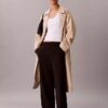 Pantalones de viaje de crepé elástico
