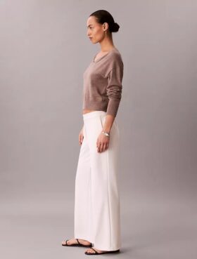 Pantalones de viaje de crepé elástico