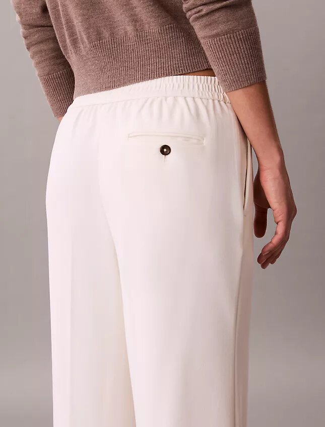 Pantalones de viaje de crepé elástico Pantalones de viaje de crepé elástico