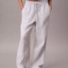 Pantalones elásticos de doble gasa Pantalones elásticos de doble gasa