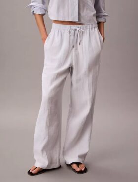 Pantalones elásticos de doble gasa