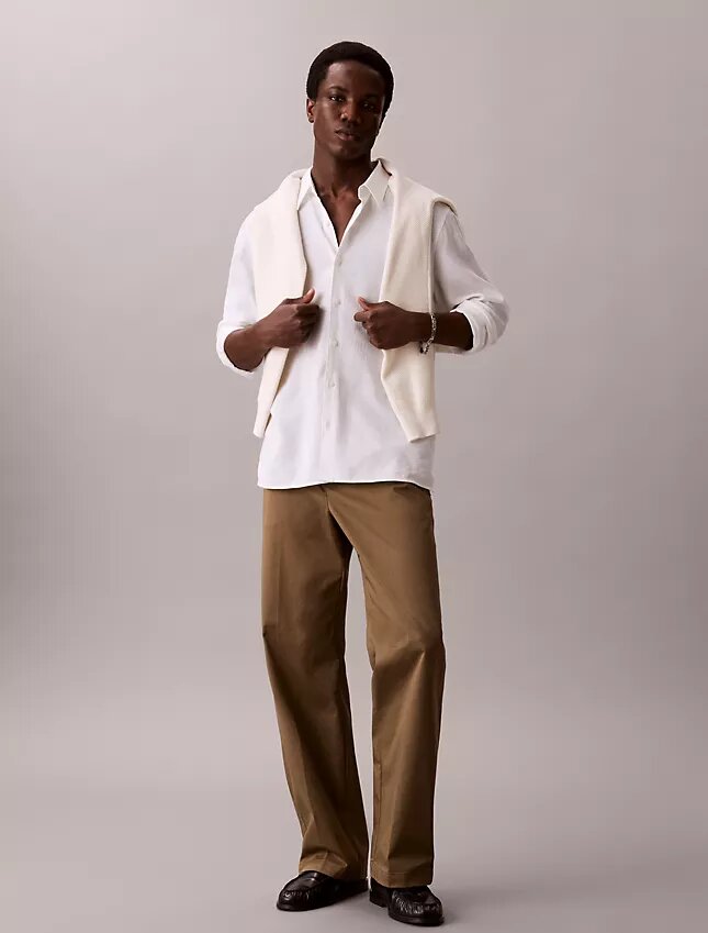 Pantalones holgados de algodón Cotton Stretch Pantalones holgados de algodón Cotton Stretch