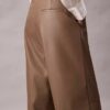 Pantalones holgados de imitación de cuero Pantalones holgados de imitación de cuero