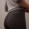 Pantalones pitillo con estampado de pata de gallo en tejido Ponte
