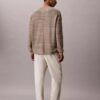 Pantalones plisados de mezcla de lino
