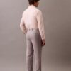 Pantalones plisados de mezcla de lino