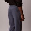 Pantalones plisados de mezcla de lino