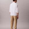 Pantalones plisados de mezcla de lino
