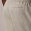 Pantalones plisados de mezcla de lino Pantalones plisados de mezcla de lino