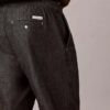 Pantalones rectos de cambray sin cremallera Pantalones rectos de cambray sin cremallera