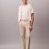 Pantalones rectos de Cotton Stretch