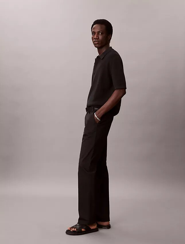 Pantalones rectos de Cotton Stretch Pantalones rectos de Cotton Stretch