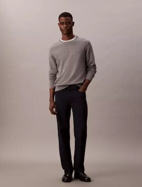 Pantalones rectos elásticos estándar de 5 bolsillos Pantalones rectos elásticos estándar de 5 bolsillos
