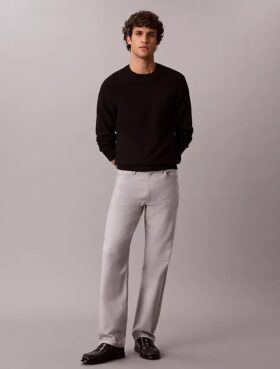 Pantalones rectos elásticos estándar de 5 bolsillos Pantalones rectos elásticos estándar de 5 bolsillos