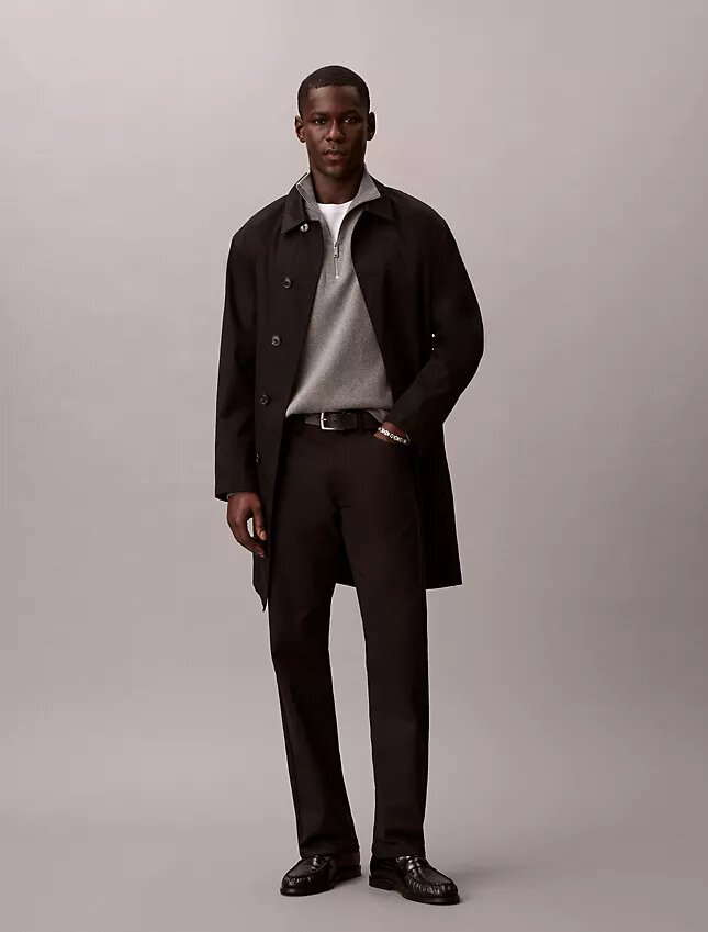 Pantalones rectos elásticos estándar de 5 bolsillos Pantalones rectos elásticos estándar de 5 bolsillos