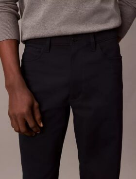 Pantalones rectos elásticos estándar de 5 bolsillos Pantalones rectos elásticos estándar de 5 bolsillos
