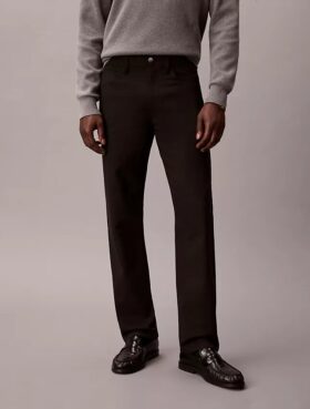 Pantalones rectos elásticos estándar de 5 bolsillos Pantalones rectos elásticos estándar de 5 bolsillos