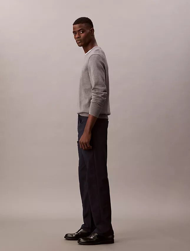 Pantalones rectos elásticos estándar de 5 bolsillos Pantalones rectos elásticos estándar de 5 bolsillos