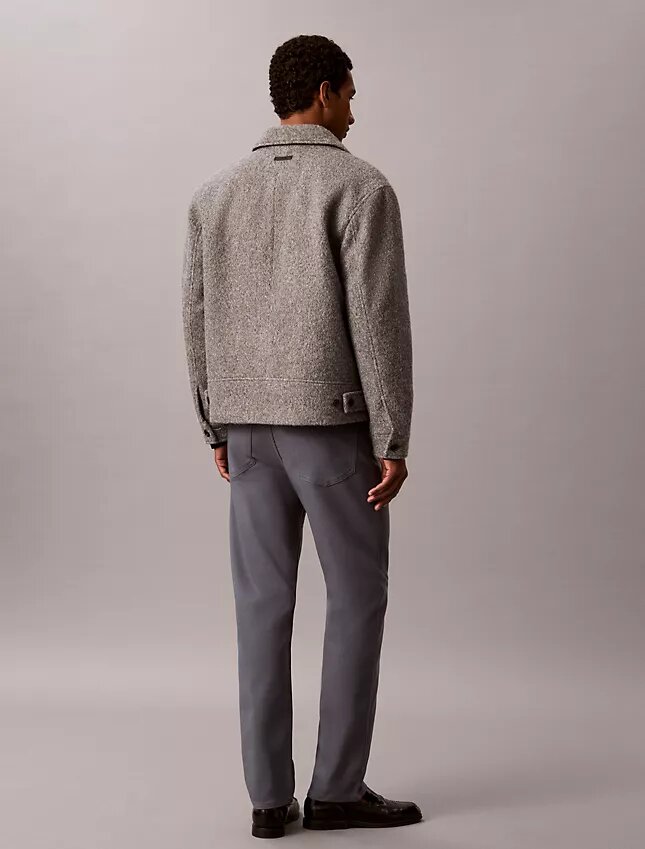 Pantalones rectos elásticos estándar de 5 bolsillos Pantalones rectos elásticos estándar de 5 bolsillos
