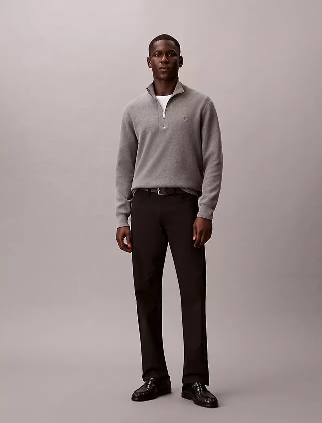 Pantalones rectos elásticos estándar de 5 bolsillos Pantalones rectos elásticos estándar de 5 bolsillos