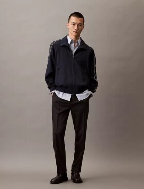 Pantalones sin cremallera de mezcla de lana