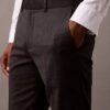 Pantalones slim entallados de mezcla de lana