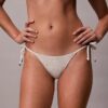 Partes de abajo de bikini lisas con lazos laterales