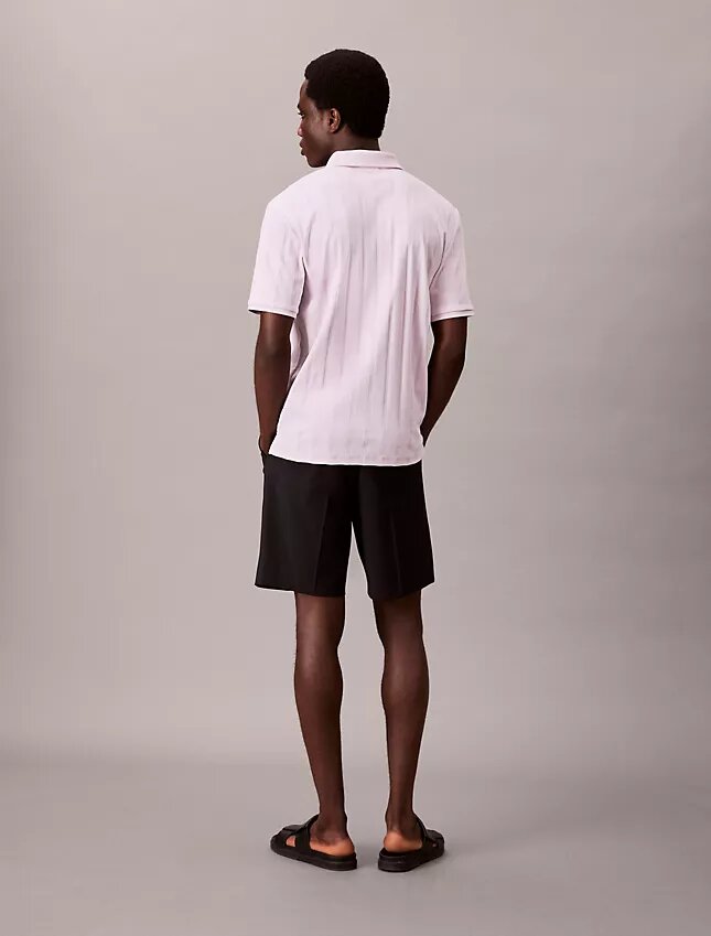 Polo clásico de canalé multicolor Polo clásico de canalé multicolor