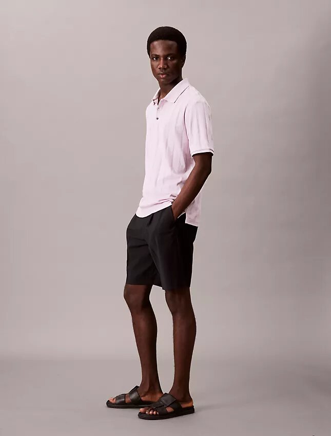 Polo clásico de canalé multicolor Polo clásico de canalé multicolor