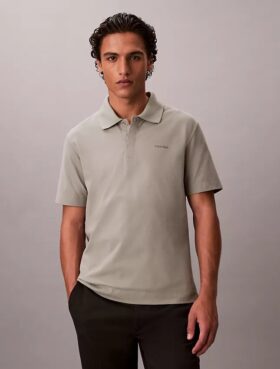 Polo clásico de piqué de mezcla de algodón