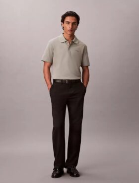 Polo clásico de piqué de mezcla de algodón